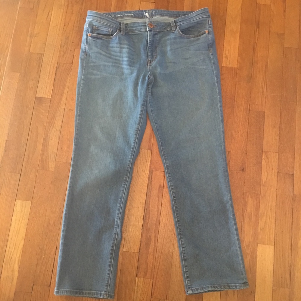 LOFT Modern Straight Denim Size 14